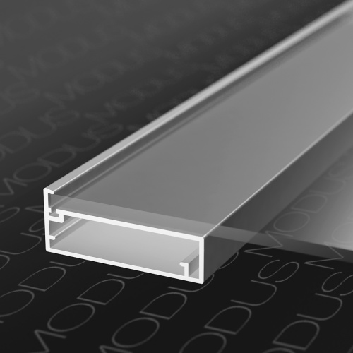 MZ17 Алюминиевый профиль для стекла, 50х20мм, L=6000мм, белый матовый