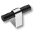 Ручка-кнопка, 8966 0008 CR-AL6, 35х23х60мм, металл, глянцевый хром/черный