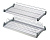 Сушка 2-х ярусная, 900мм, 2 поддона, с рамой, с креплениями, хром, CMF/10