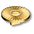 Ручка-кнопка, 4193 016MP11, d=60мм, металл, глянцевое золото