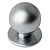 Ручка-кнопка "шар", d=22мм, h=28мм, металл, матовый хром/500, CMF Standart