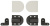 Петля шарнирная откидная, 340-500 Ncm, для крышки ящика, с плав закр, пластик/металл, белый, Hafele
