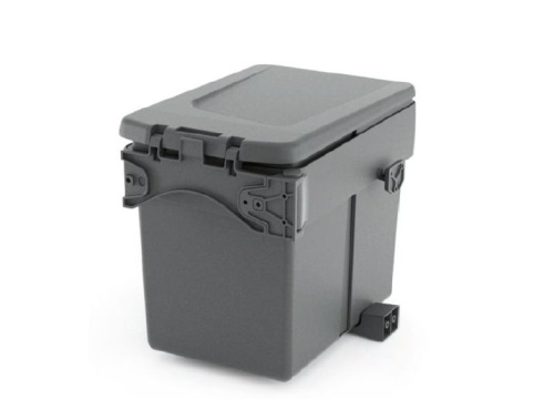 Контейнер для мусора односекционный, 15л, 240х295x345мм, в шкаф 450мм, пластик/антрацит