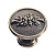 Ручка-кнопка, ARDEA, d=28мм, металл, брашированная латунь, GTV/50