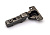 Петля полунакладная 110* Indamatic hinges, с доводчиком, без план, d=35мм, крепл чашки 48мм,титаниум