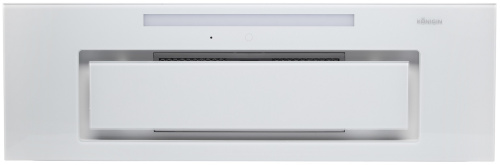 Вытяжка полновстраиваемая Navi Glass, 90см, б/угольного фильтра, белый/белое стекло, ПДУ, Konigin