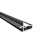 Ручка-профиль для навесных шкафов, под светодиодную ленту, L=4,2м, черный