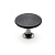 Ручка-кнопка, Chateau, MO.3992.53.58, d=42мм, металл, темная матовая сталь/черная сталь 