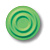 Ручка-кнопка, 440025ST06, d=70мм, пластик, покрытие soft-touch, зеленый, "Круг"