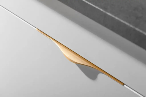 Ручка торцевая, PICADO, 256/296мм, металл, брашированное золото, GTV