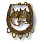 Настенная ключница "Лошадь", 130069, латунь