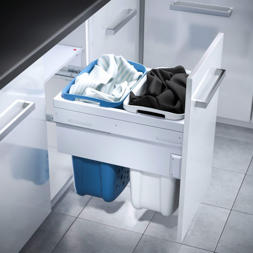 Система хранения белья Laundry-Carrier 45 NEW, 2х33л, 412-418х528х545мм, металл/пластик