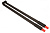 Рейлинг FLOWBOX квадратный, для деревянной задней панели, 450мм, черный, Samet/12