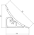 Плинтус LB-23, L=3000мм, молокай