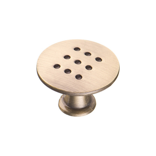Ручка-кнопка, K-1060 AB, 28х28х20мм, металл, античная бронза/120