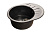 Мойка GranFest RONDO 580L с крылом, 579х445 мм, черный