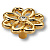 Ручка-кнопка, 15.375.46 SWA 19, d=46мм, металл/кристалл Swarovski, глянцевое золото