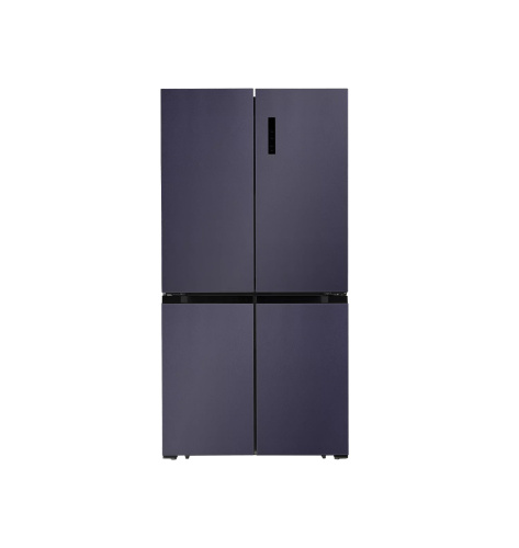 Холодильник отдельностоящий двухкамерный LCD505BMID, синий/металл