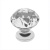 Ручка-кнопка с кристаллом, GZ-CRPB30-01, d=30мм, металл/закал. стекло, хром, GTV