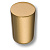 Ручка-кнопка, 8162-200, d=15мм, металл, матовое золото