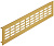 Вентиляционная решетка для цоколя, 400х60мм, алюминий, золотистый, Hafele