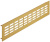 Вентиляционная решетка для цоколя, 400х60мм, алюминий, золотистый, Hafele