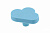 Ручка UM-CLOUD-NB, 47х30х25мм, резина, голубой, "облако", GTV/25