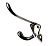 Крючок, 587, трехрожковый, металл, черный никель/100