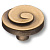 Ручка-кнопка, 1a26.0025, d=25мм, металл, античная бронза