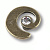 Ручка-кнопка, 1032.0040.002, d=40мм, металл/кристалл Swarovski, старая бронза
