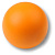 Ручка-кнопка, 445NA1, d=50мм, дерево, оранжевый матовый, "Шар"