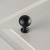 Ручка-кнопка, NORD, d=30мм, металл, черный матовый, GTV