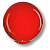 Ручка-кнопка, 626RJ2, d=34мм, пластик, красный глянцевый, "Шар"
