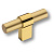 Ручка-кнопка, 8770 0008 GL-BB, 35х16х60мм, металл, глянцевое золото/матовое золото