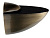 Полкодержатель "Пеликан" 107х70мм, h=4-28мм, бронза, CMF/4