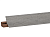 Плинтус LB-23, L=2900мм, травентин серый GRAU (605)/15