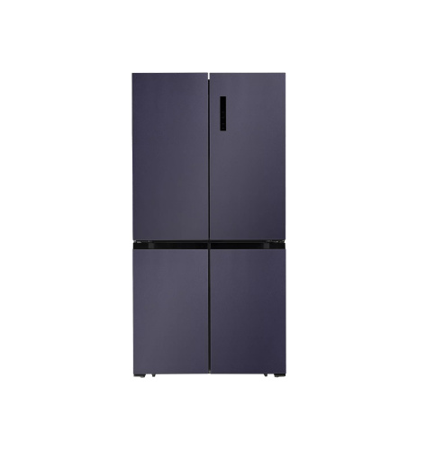 Холодильник отдельностоящий двухкамерный LCD450BMID, синий/металл