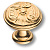 Ручка-кнопка, 15.366.25.19, d=25мм, металл, глянцевое золото 24К