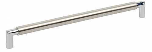 Ручка-рейлинг, 106S, 16мм, 224мм, металл, нержавеющая сталь/хром/25