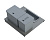 Система сортировки "Kit Cassetto", 1х6л, 1х10л, 422х268мм, в шкаф на 600мм, база, 1 фильтр, серый