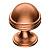 Ручка-кнопка, 29-Copper, d=30мм, металл, медный