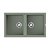 Мойка Kitagawa 86-2-WG, Artceramic/wind green