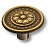 Ручка-кнопка, 1109.0030.001, d=30мм, металл, античная бронза