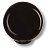 Ручка-кнопка, 626NE2, d=34мм, пластик, черный глянцевый, "Шар"