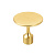 Ручка-кнопка, FLOID, 0495035Z28, d=35мм, металл, матовое золото, Viefe