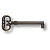 Ключ, 5003-42/53, 82х32, металл, античная бронза