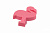 Ручка UM-FLAMING-RZ, 42х42х25мм, резина, розовый, "фламинго", GTV/25