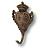 Крючок однорожковый, 152010o, металл, античная бронза
