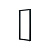 Опора для стола прямоугольная, h=820мм, B=560мм, 60х60мм, черный матовый