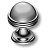Ручка-кнопка, 29-Chrome, d=30мм, металл, глянцевый хром